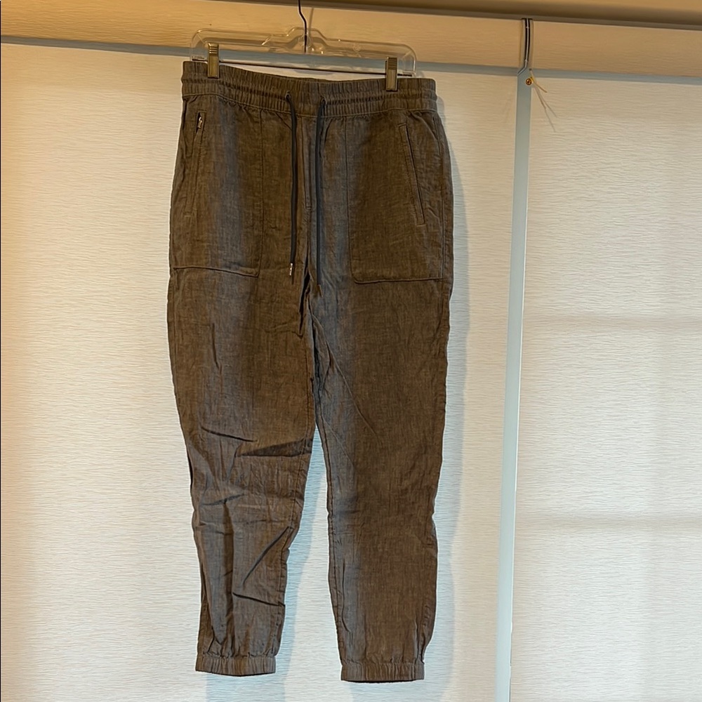 Women’s Gray Athleta Linen Jogger Pants